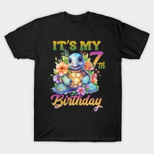 I'm turtley adorable birthday Tee Baby turtle birthday gift Cute turtle birthday top T-Shirt